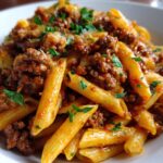 Cremige Hackfleisch-Pasta in 25 Mi