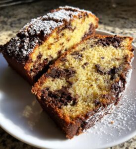 Saftiges Bananenbrot mit Schokost