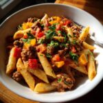 cremige one pot pasta mit hackfleisch und paprika