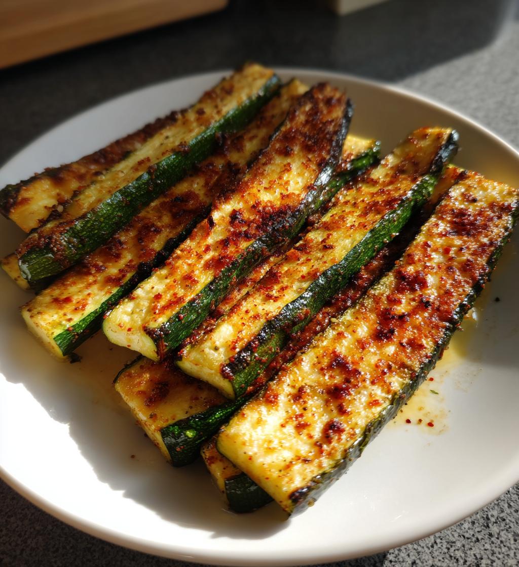 knusprige zucchini vom blech