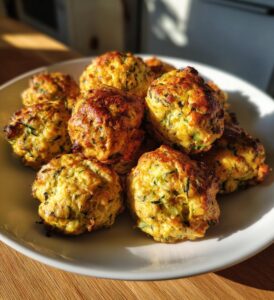 knusprige zucchinibällchen