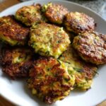 knusprige zucchinipuffer