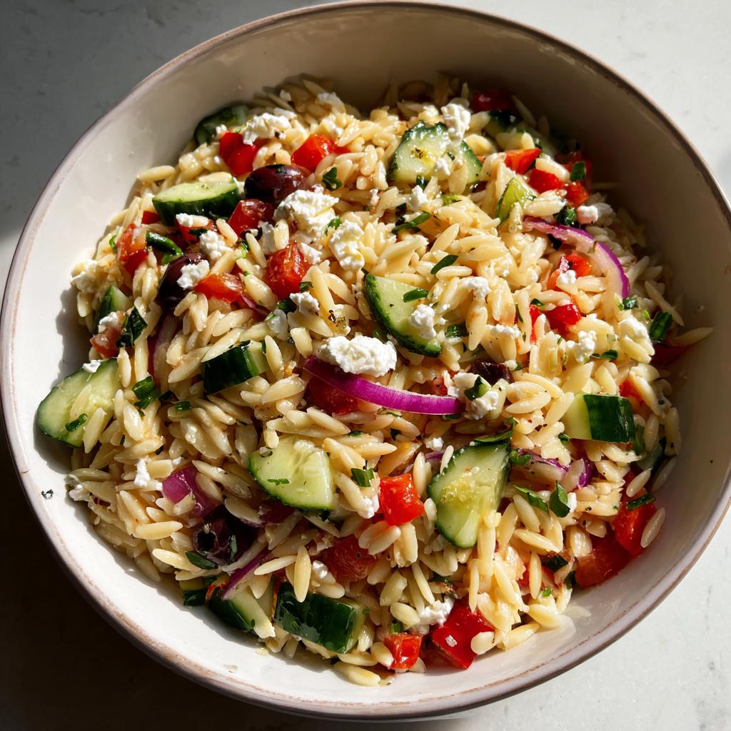 Kritharaki Rezepte Salat mit Feta – Unglaublich lecker in 30 Min